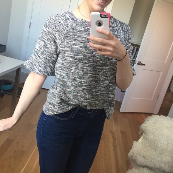 LOFT Bouclé/Tweed Top - Picture 3 of 11